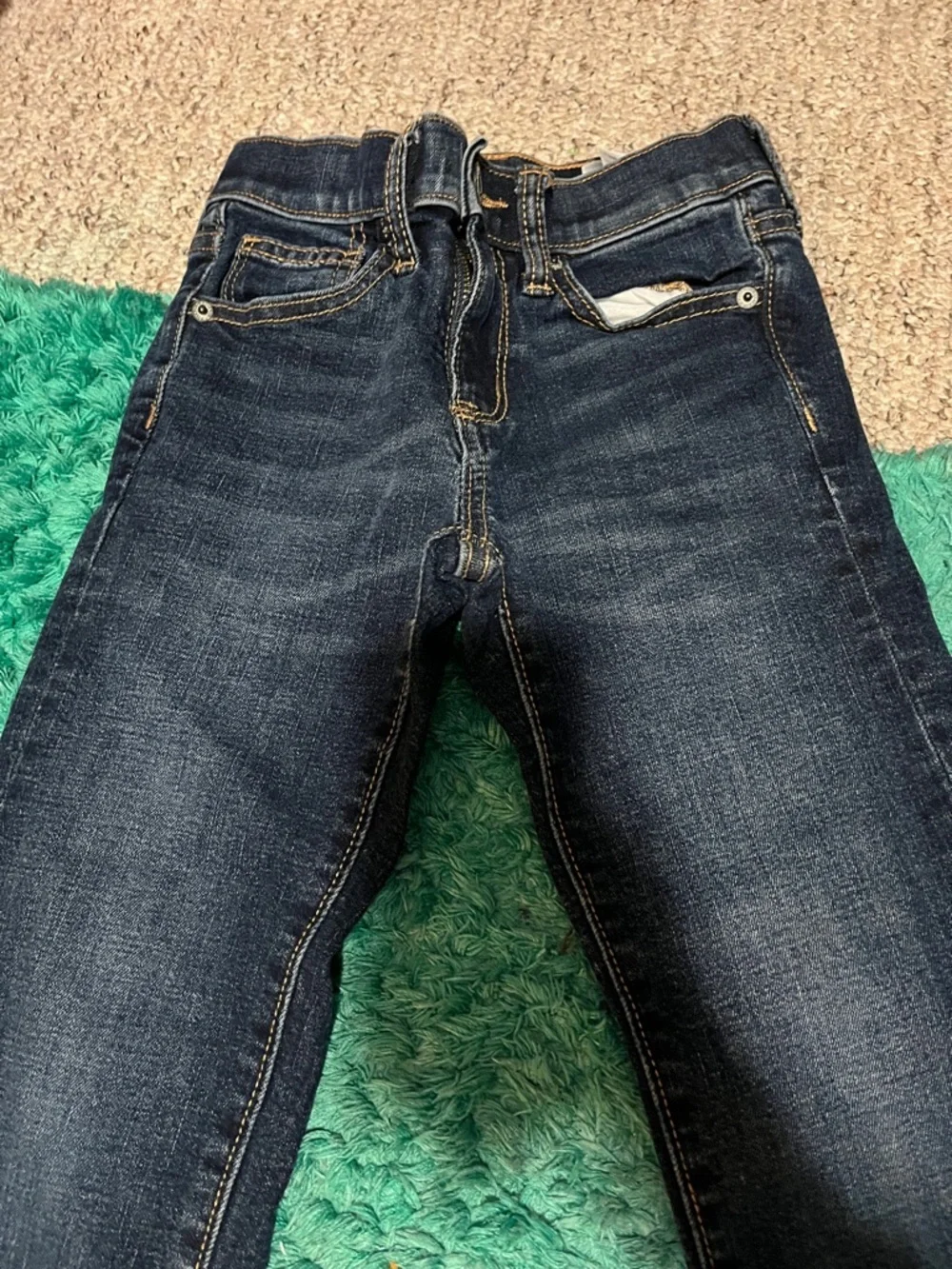 Old Navy Dark Blue Relaxed Slim Kids' Jeans - Picture 4 of 6